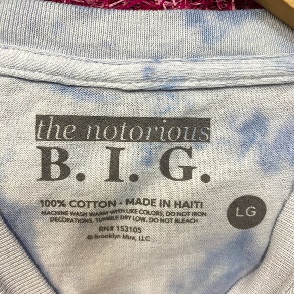 The Notorious B.I.G Biggie Smalls Tie Dye T-Shirt Large - Picture 4 of 4